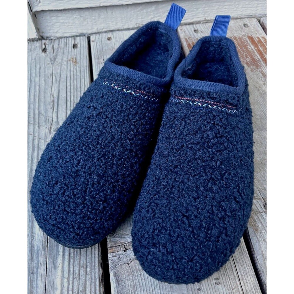 Bombas Sunday Slippers Women’s 11 Sherpa Comfort Slip On Mule - Navy Blue - Picture 3 of 10